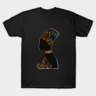 Afro African Pattern, Black Pride T-Shirt
